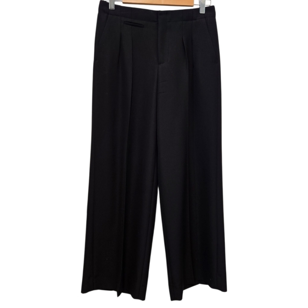 Maison Margiela Black Virgin Wool Cropped Trousers Pants Italy Size 38 (US 2) - Picture 15 of 16
